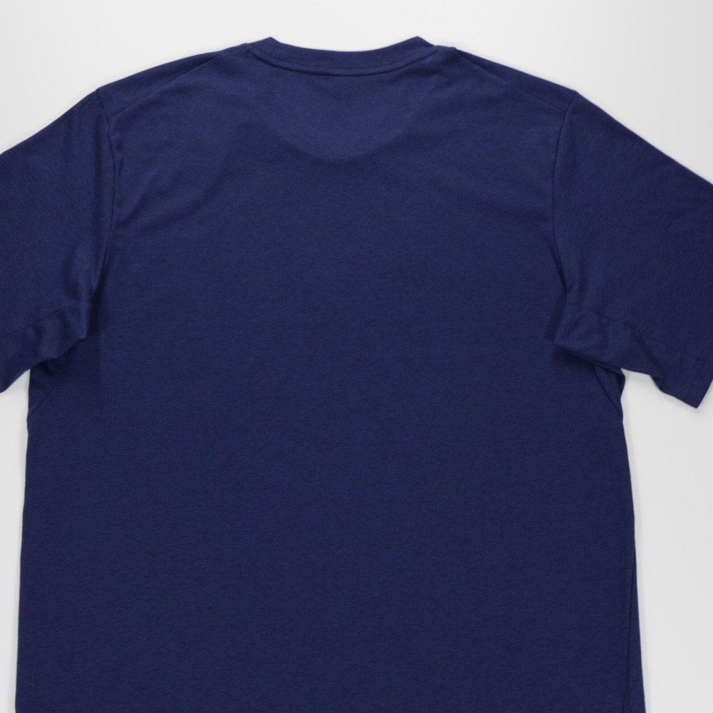 Adidas Men's Crew Neck Short Sleeve Feel Ready Training Tee‎ Dark Blue Size M - Picture 5 of 8
